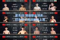 雷竞技:顶级职业球员们为荣誉而战即将上演