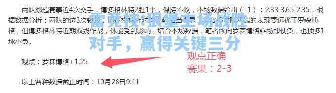 狼堡主场战胜对手，赢得关键三分