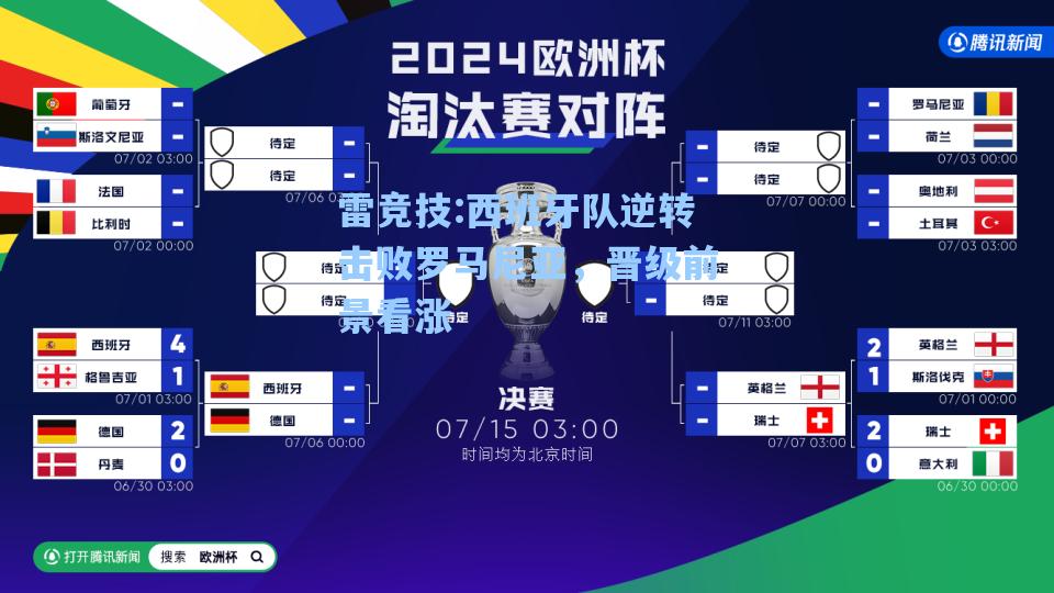 西班牙队逆转击败罗马尼亚，晋级前景看涨
